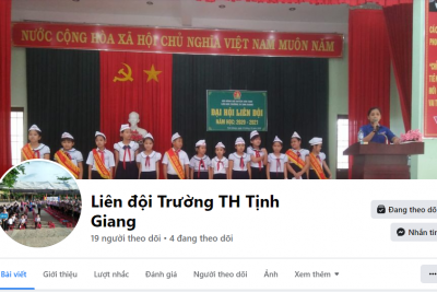 Liên đội xây dựng trang “Liên đội Trường TH Tịnh Giang” trên Facebook Liên đội xây dựng trang “Liên đội Trường TH Tịnh Giang” trên Facebook