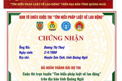 THAM GIA CUỘC THI TRỰC TUYẾN “TÌM HIỂU PHÁP LUẬT VỀ LAO ĐỘNG” THAM GIA CUỘC THI TRỰC TUYẾN “TÌM HIỂU PHÁP LUẬT VỀ LAO ĐỘNG”